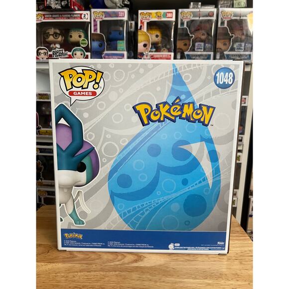 OFFICIAL WONDERCON STICKER DELUXE Suicune Pokemon Funko Pop #1048 LE Games Vinyl - Picture 3 of 6